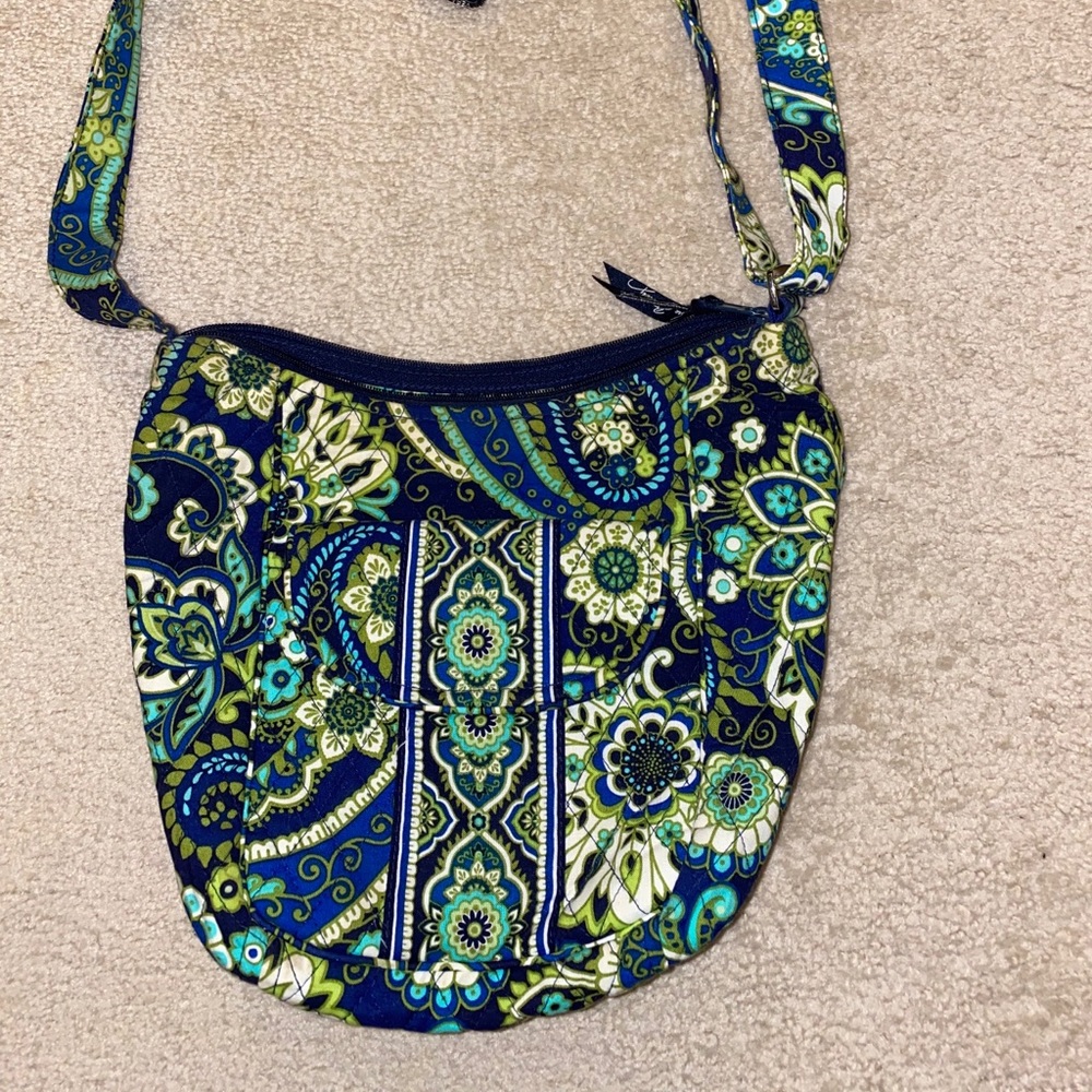 Vera Bradley green shoulder bag